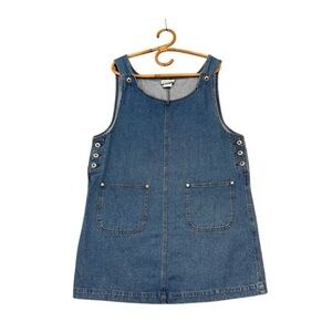 Vintage | Savannah Casuals | Denim Apron Dress Size L